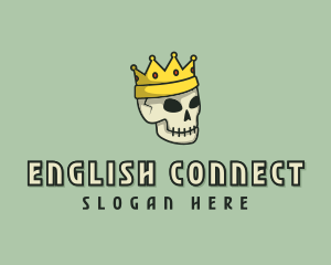 Skull Crown King logo design