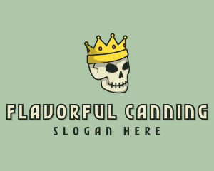 Skull Crown King logo design