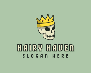 Skull Crown King logo design