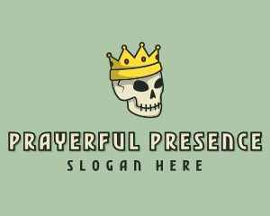 Skull Crown King logo design