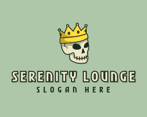 Skull Crown King logo design