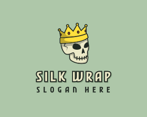 Skull Crown King logo design