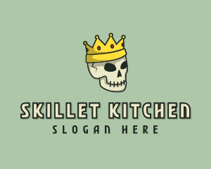 Skull Crown King logo design