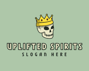 Skull Crown King logo design