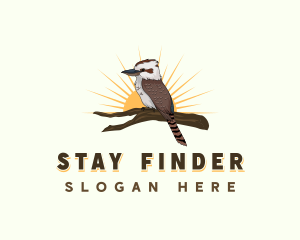 Laughing Kookaburra Bird logo