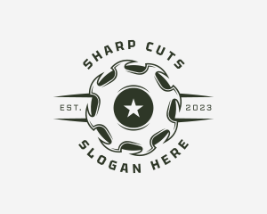 Sawmill Blade Carpenter logo design