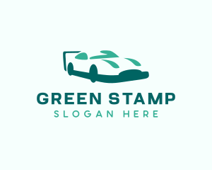 Green Race Car logo design