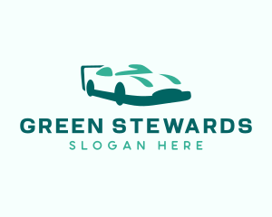 Green Race Car logo design