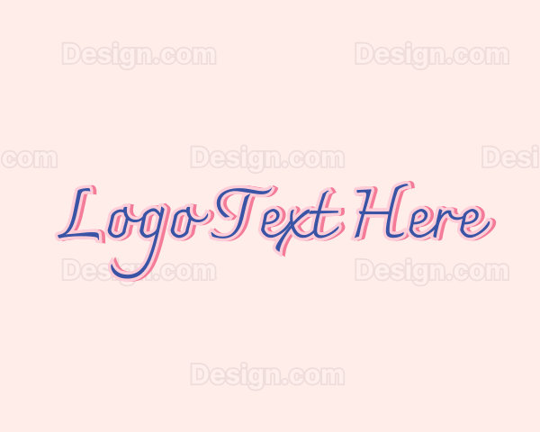 Beauty Salon Script Logo