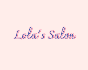 Beauty Salon Script logo design