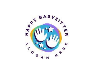 Toddler Nursery Hand logo design