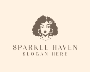 Flower Hairstyle Salon logo design