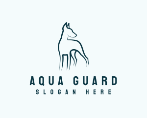 Dobermann Guard Dog logo design