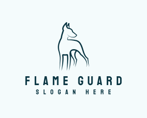 Dobermann Guard Dog logo design