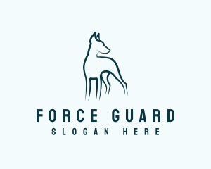 Dobermann Guard Dog logo design