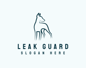 Dobermann Guard Dog logo design