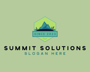 Mountain Summit Hike logo design