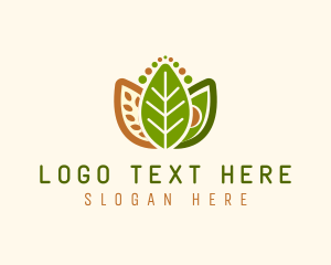 Grains Leaf Avocado Vegan Logo