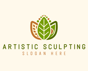 Grains Leaf Avocado Vegan logo design