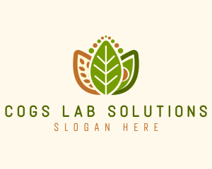 Grains Leaf Avocado Vegan logo design