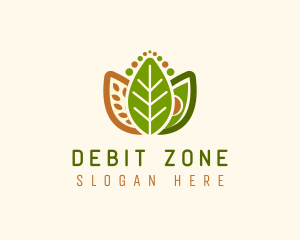 Grains Leaf Avocado Vegan logo design