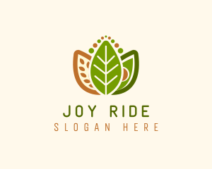 Grains Leaf Avocado Vegan logo design