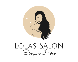 Hair Woman Salon logo design