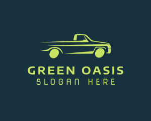 Green Car Speed logo design