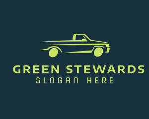 Green Car Speed logo design