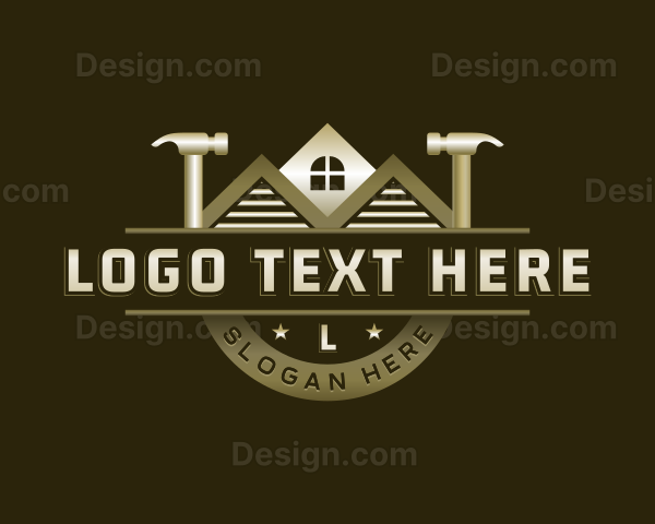 Industrial Hammer Construction Logo