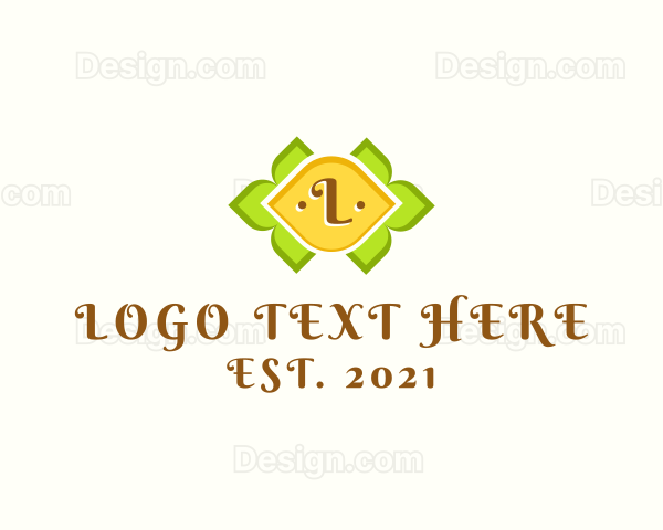 Lemon Leaf Fruit Logo