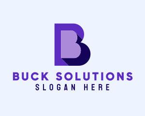 Purple Company Letter B logo design