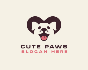 Cute Puppy Love logo design