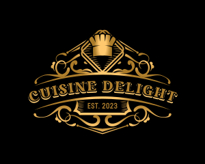 Luxury Restaurant Cuisine logo design