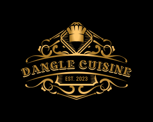 Luxury Restaurant Cuisine logo design