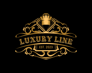 Luxury Restaurant Cuisine logo design