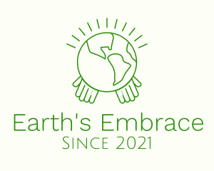 Planet Earth Hands logo design