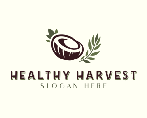 Healthy Organic Coconut logo design