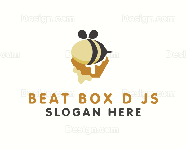 Bee Honey Drip Logo