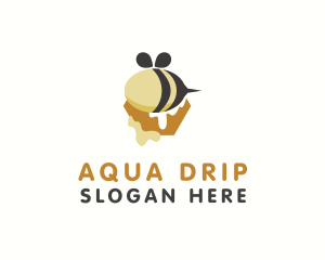 Bee Honey Drip logo design