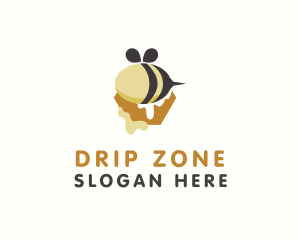 Bee Honey Drip logo design