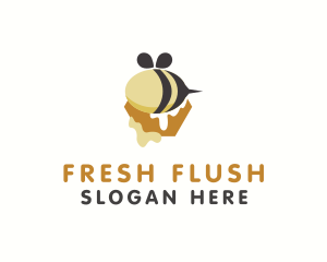 Bee Honey Drip logo design