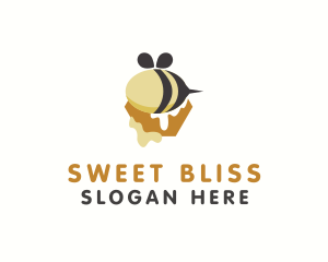 Bee Honey Drip logo design