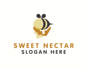 Bee Honey Drip logo design