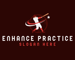 Baseball Athlete Batter logo design