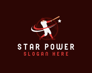 Baseball Athlete Batter logo design