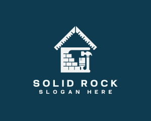 Construction Brick House logo design