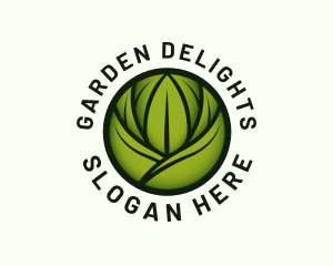 Organic Gardening Plant logo design