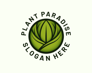 Organic Gardening Plant logo design