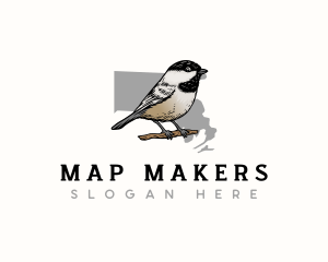 Massachusetts Chickadee Bird logo design